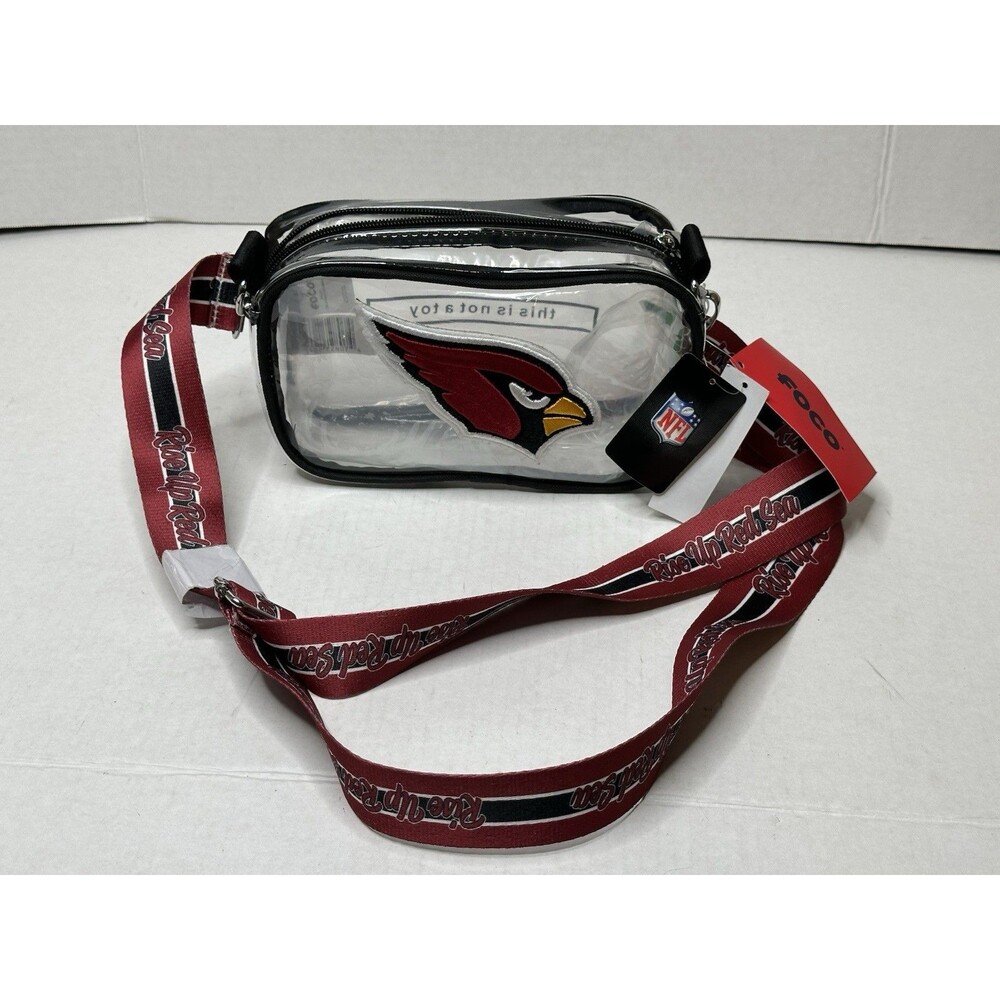 Arizona Cardinals Crossbody Clear  Stadium Bag  Purse  NFL